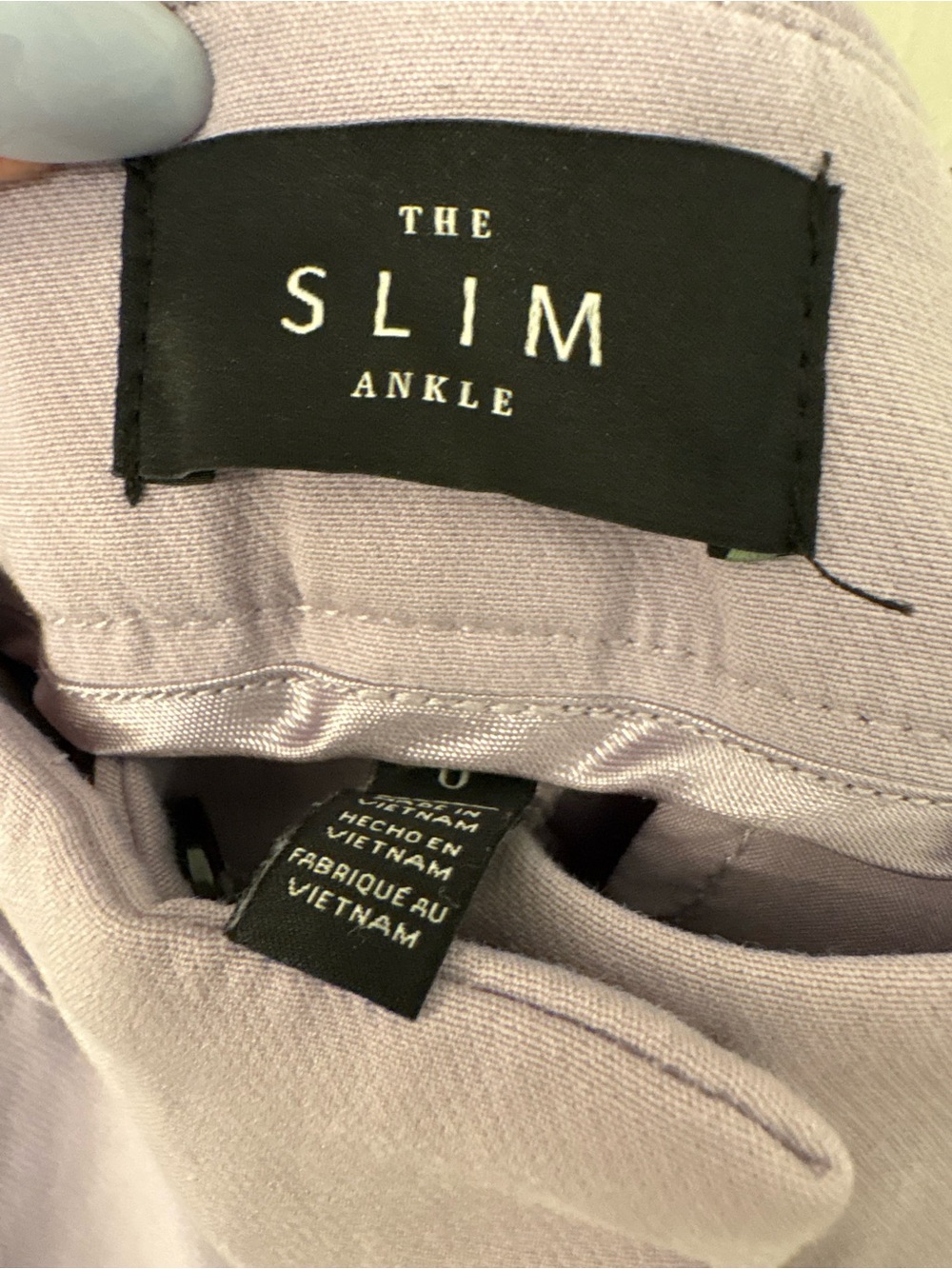 Women's WHBM Lavender Straight-Leg Dress Pants - Picture 2 of 4